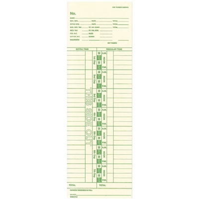 Form 100312Time Cards