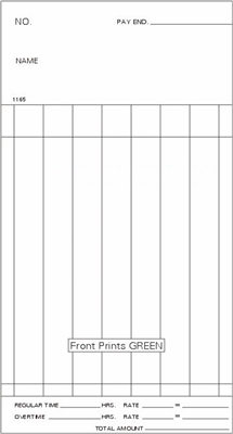 FORM 1165 Time Cards