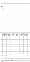 FORM 1222FP Time Cards
