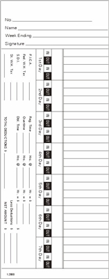 Form 12800Time Cards