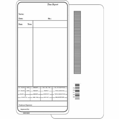 FORM 1950-9248 Time Cards