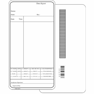 FORM 1950-9251 Time Cards