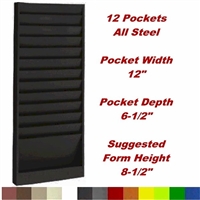 File Folder Rack, Model 202, 12 pocket