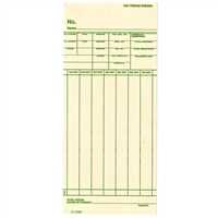 FORM 21214001 Time Cards
