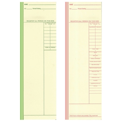 FORM 250 Time Cards