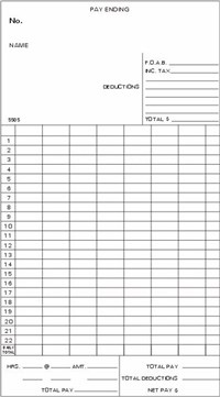 FORM 5505 Time Cards
