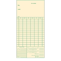FORM 5569 Time Cards