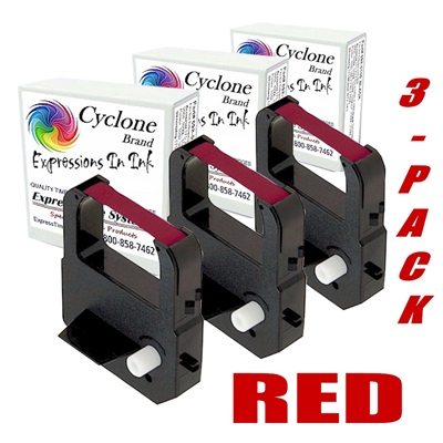 3-Pack, Lathem 1000E Ribbon Cartridge