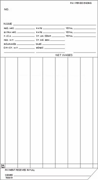 FORM 700091-2 Time Cards