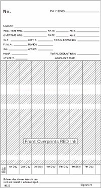 FORM 8022 Time Cards