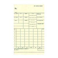 FORM 85111 Time Cards