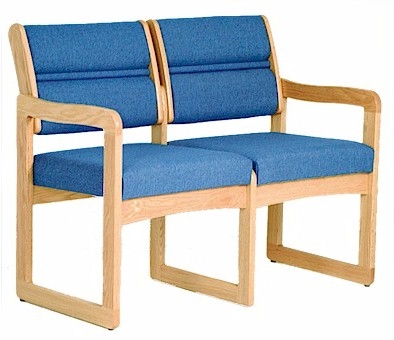 Double Sled-Base Sofa (Designer)