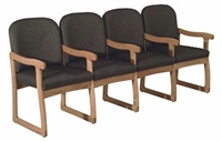 Quadruple Sled-Base Chair w/ Arms (Designer)