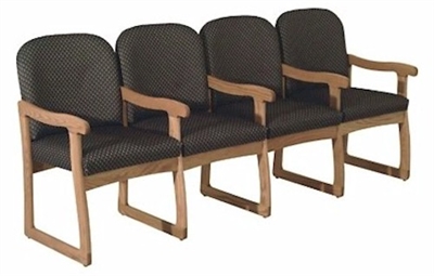 Quadruple Sled-Base Chair w/ Arms (Designer)