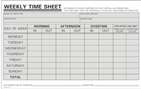 FORM-207 Time Cards