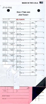 FORM JT-12-PSG Time Cards
