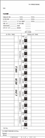 1000 Side Feed Weekly Fr - Th Time Cards FORM 100262