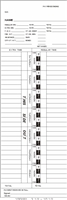 1000 Side Feed Weekly Sa - Fr Time Cards FORM 100282