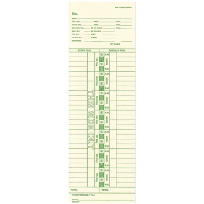 Form 100312Time Cards