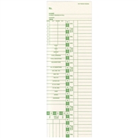 1000 Side-Feed Weekly 1-7 6P Time Cards FORM 100342