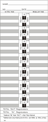 Form 101-2Time Cards