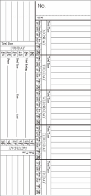 Form 12030-2Time Cards