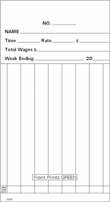 FORM 1313 Time Cards