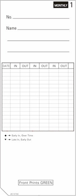 FORM 013700 Time Cards