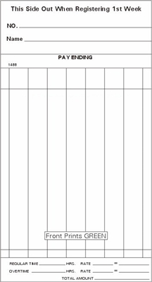 FORM 1488 Time Cards