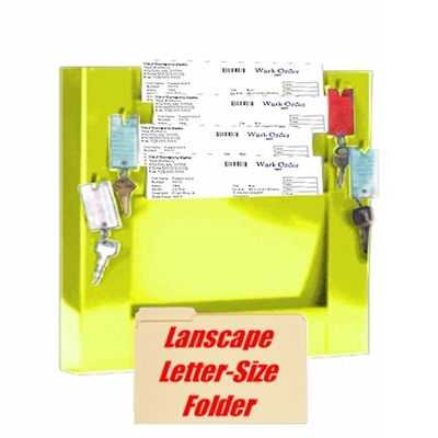 Repair Order Rack, Model 172-4-SL-K2, 4 Pocket Key-Hook Rack