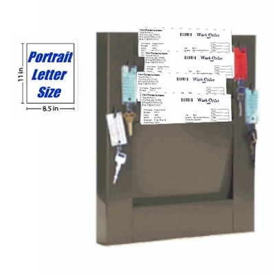 Repair Order Rack, Model 174-4-SL-K2, 4 Pocket Key-Hook Rack