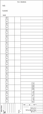FORM 1903R Time Cards