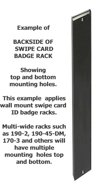 50 Slot Model Custom50 Locking Steel ID Badge Holder Rack for Security Sepia