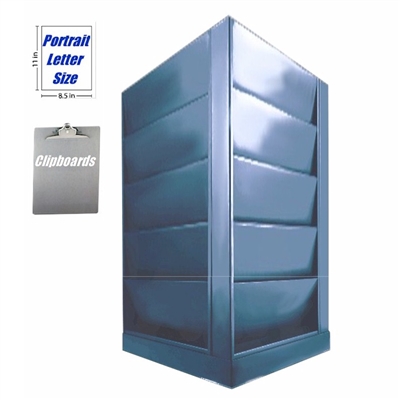 16 Pocket Carousel Clipboard Size File Rack