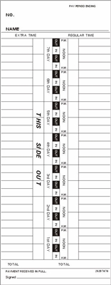 FORM 26207474 Time Cards
