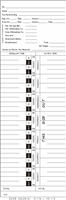 1000 Side-feed Weekly Mo - Su Time Cards FORM 3225
