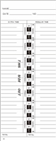 1000 Side-Feed Weekly Mo-Su Time Cards FORM 33