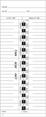 FORM 33 Time Cards