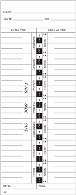 FORM 38 Time Cards
