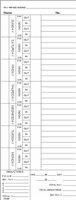 1000 Weekly M-S Side-Feed Time Cards FORM 3826R