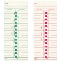250  Side-Feed 2-Week Sun-Sat Time Card FORM 39-2