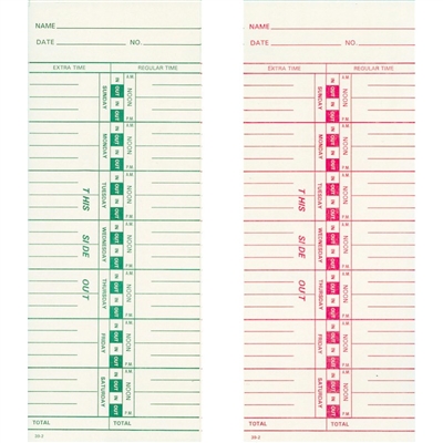 FORM 39-2 Time Cards