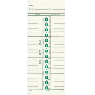 FORM 39 Time Cards