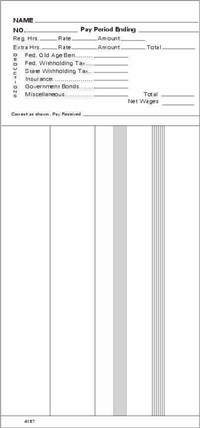 FORM 4187 Time Cards