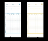 1000, Monthly Time Cards 3-3/8" x 7-5/16" FORM 42415