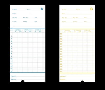 FORM 42415 Time Cards