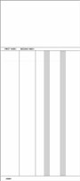 1000 Time Cards Consecutive 4.00 x 9.00 FORM 450BH-2