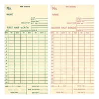 1,000 Time Cards, 3-3/8", Monthly, 6 mm FORM 5503