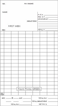 FORM 5506 Time Cards