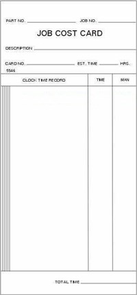FORM 5546 Time Cards